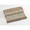 Allpa Handwoven Boucle Alpaca Throw In Brown