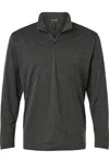 Allpro Performance Mlange Quarter-zip Pullover In Gray