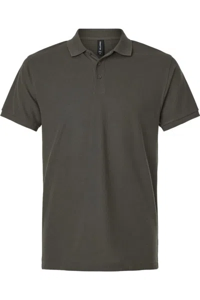Allpro Pique Polo In Brown