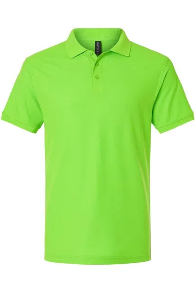 Allpro Pique Polo In Green
