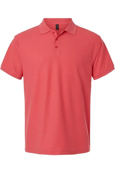 Allpro Pique Polo In Pink