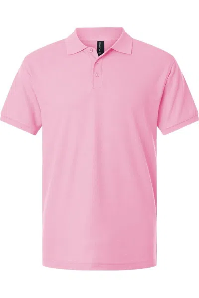 Allpro Pique Polo In Pink