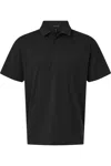 Allpro Pro-flex Sorona Stretch Polo In Black