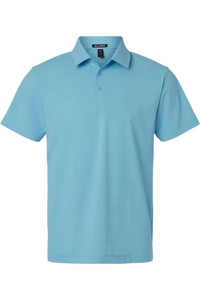 Allpro Pro-flex Sorona Stretch Polo In Blue