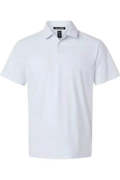 Allpro Pro-flex Sorona Stretch Polo In White
