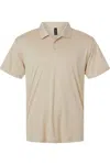 Allpro Pro-flex Sorona Stretch Polo In Brown