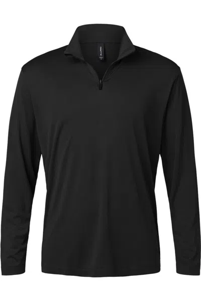 Allpro Pro-lock Performance Quarter-zip Pullover In Black