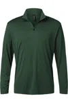 Allpro Pro-lock Performance Quarter-zip Pullover In Green