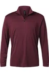 Allpro Pro-lock Performance Quarter-zip Pullover In Red