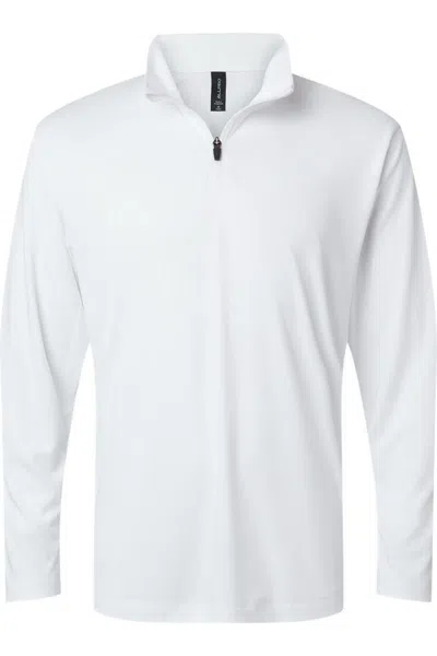 Allpro Pro-lock Performance Quarter-zip Pullover In White