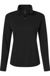 Allpro Pro-lock Women's Performance Quarter-zip Pullover In Black
