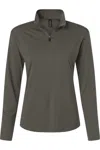 Allpro Pro-lock Women's Performance Quarter-zip Pullover In Gray