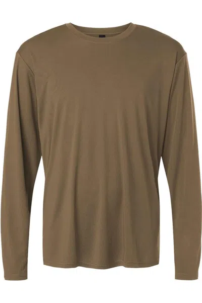Allpro Pro-lock Performance Long Sleeve T-shirt In Brown