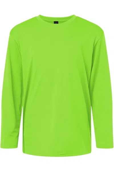 Allpro Kids' Pro-lock Youth Performance Long Sleeve T-shirt In Green