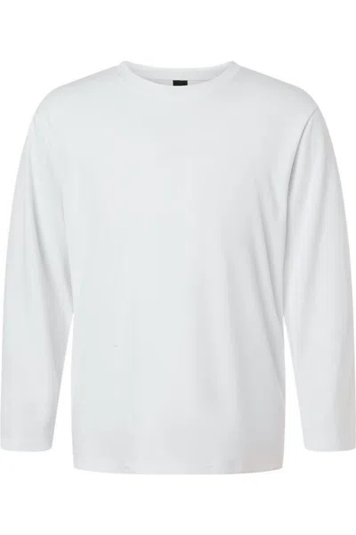 Allpro Kids' Pro-lock Youth Performance Long Sleeve T-shirt In White