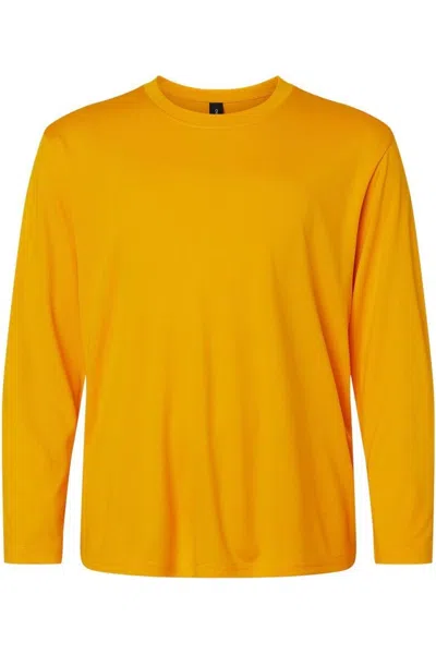 Allpro Kids' Pro-lock Youth Performance Long Sleeve T-shirt In Yellow
