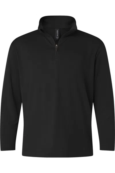 Allpro Kids' Pro-lock Youth Performance Quarter-zip Pullover In Black