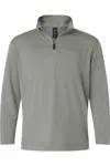 Allpro Pro-lock Youth Performance Quarter-zip Pullover In Gray