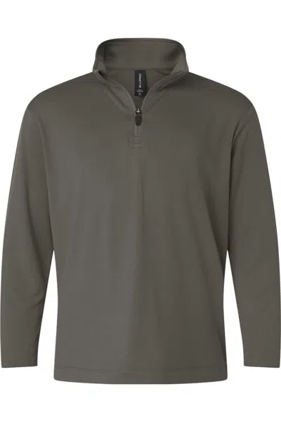 Allpro Kids' Pro-lock Youth Performance Quarter-zip Pullover In Green
