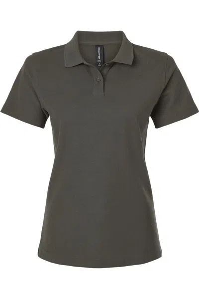 Allpro Women's Pique Polo In Grey
