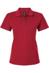 Allpro Women's Pique Polo In Red