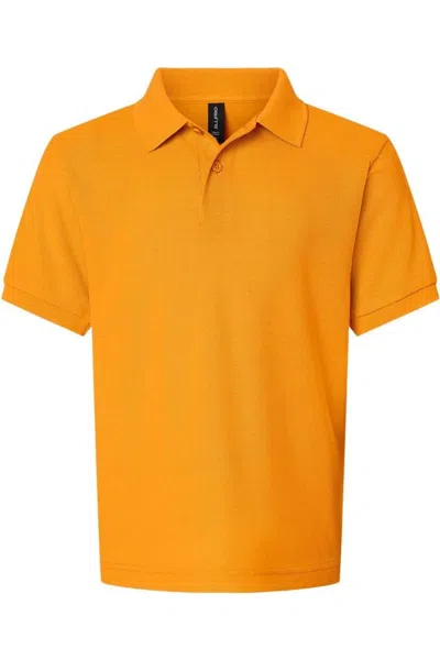 Allpro Youth Pique Polo In Orange