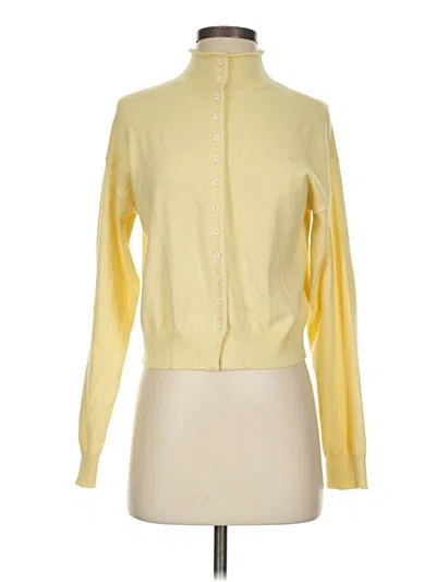 Pre-owned All:row Cardigan Sweater In Yellow