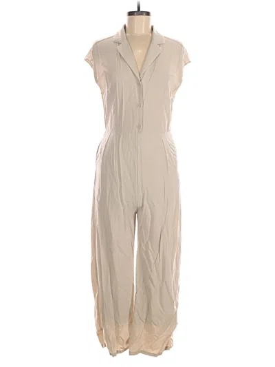 Pre-owned All:row Jumpsuit In Tan
