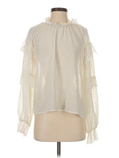 Pre-owned All:row Long Sleeve Blouse In Ivory