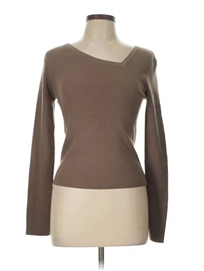 Pre-owned All:row Pullover Sweater In Brown