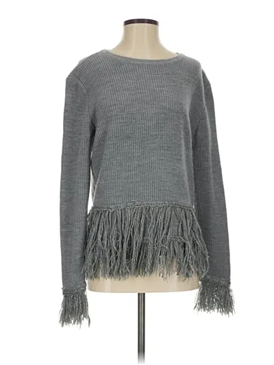 Pre-owned All:row Pullover Sweater In Gray