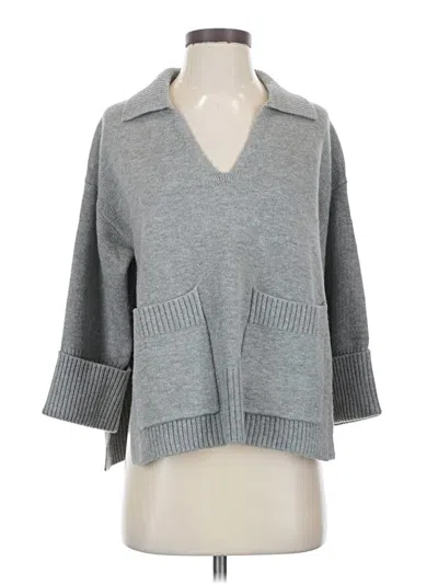 Pre-owned All:row Pullover Sweater In Gray