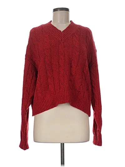 Pre-owned All:row Pullover Sweater In Red