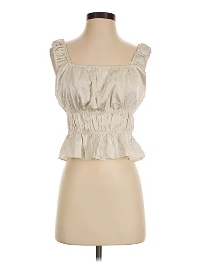 Pre-owned All:row Sleeveless Blouse In Ivory