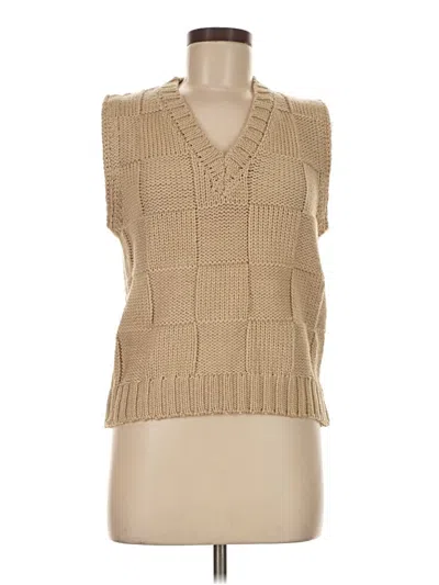 Pre-owned All:row Sweater Vest In Tan