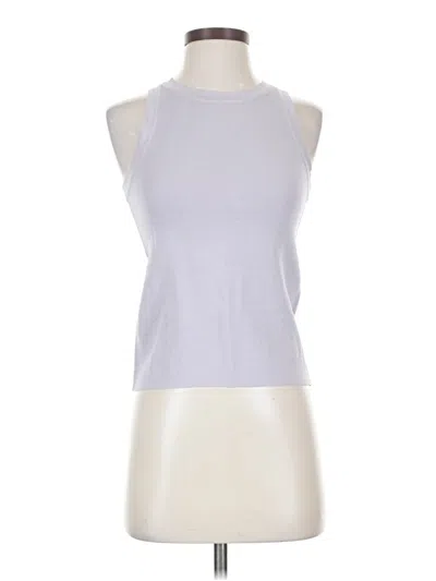 Pre-owned All:row Tank Top Silver Halter Neckline Tops