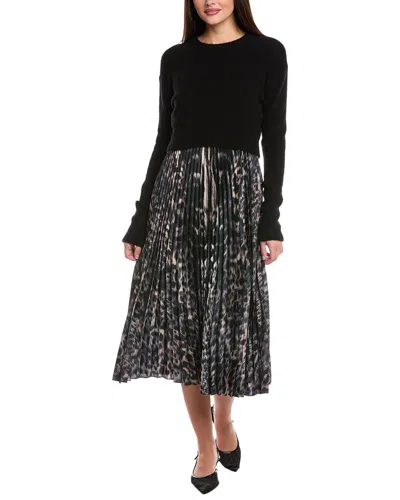 Allsaints 2pc Jinx Wool-blend Sweater & Dress Set In Black