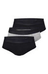 Allsaints 3-pack Contour Pouch Briefs In Black Multi