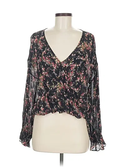 Pre-owned Allsaints 3/4 Sleeve Blouse In Black