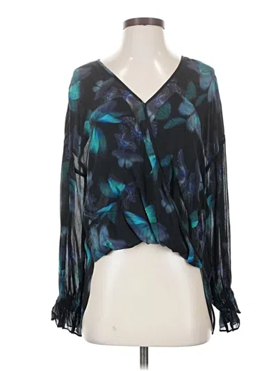 Pre-owned Allsaints 3/4 Sleeve Blouse In Blue