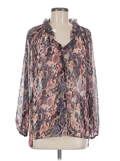 Pre-owned Allsaints 3/4 Sleeve Blouse In Gray