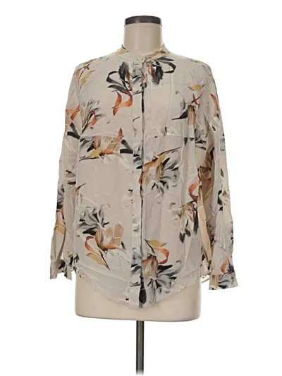 Pre-owned Allsaints 3/4 Sleeve Blouse In Tan