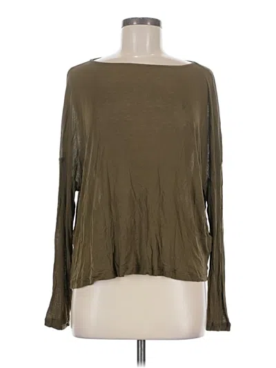 Pre-owned Allsaints 3/4 Sleeve T-shirt In Brown