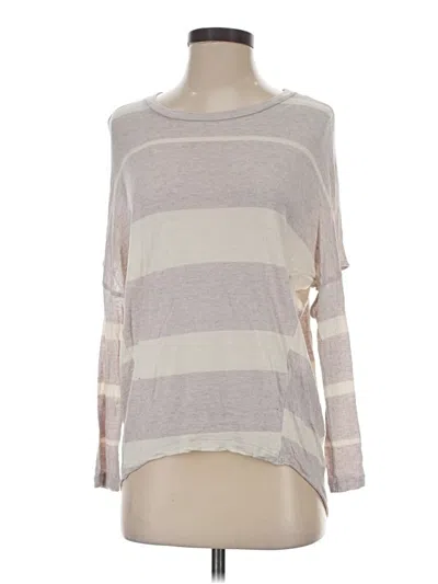 Pre-owned Allsaints 3/4 Sleeve T-shirt In Gray