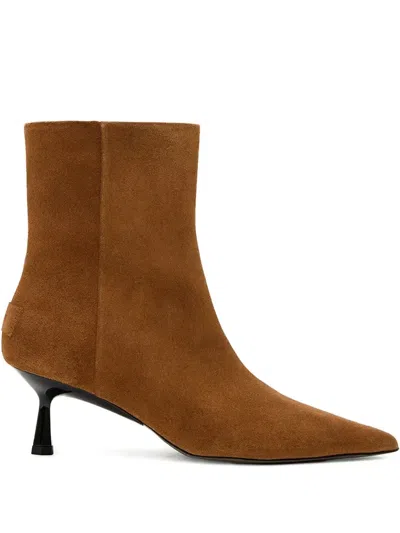 ALLSAINTS 62MM VIVIAN POINTED ZIP BOOTS