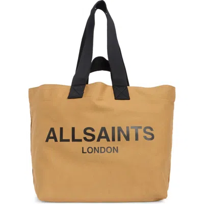 Allsaints Acari Tote Bag In Brown