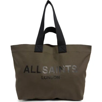 Allsaints Acari Tote Bag In Green