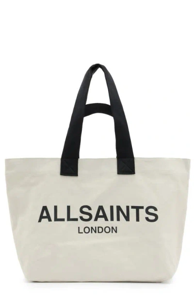 Allsaints Acari Tote Bag In Pampas White