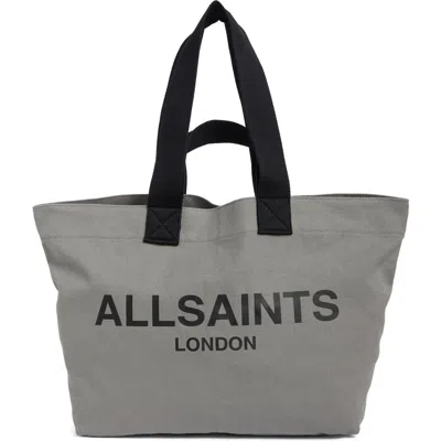 Allsaints Acari Tote Bag In Slate Blue