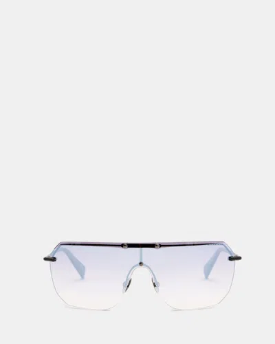 Allsaints Ace Rimless Visor Sunglasses In Gray